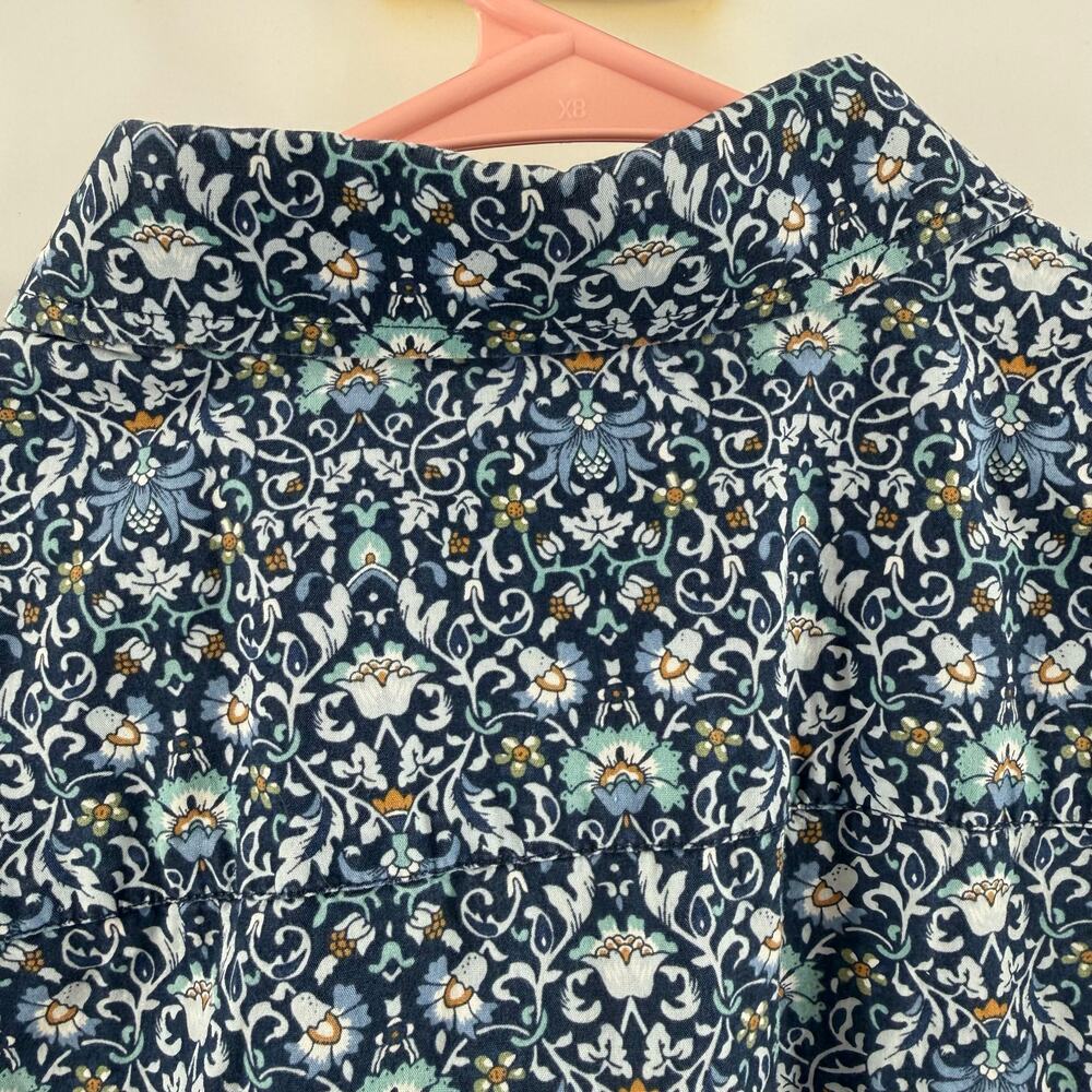 UNTUCKit Alverdi Shirt Men’s Large short sleeve blue floral button down 40643 - Picture 5 of 16